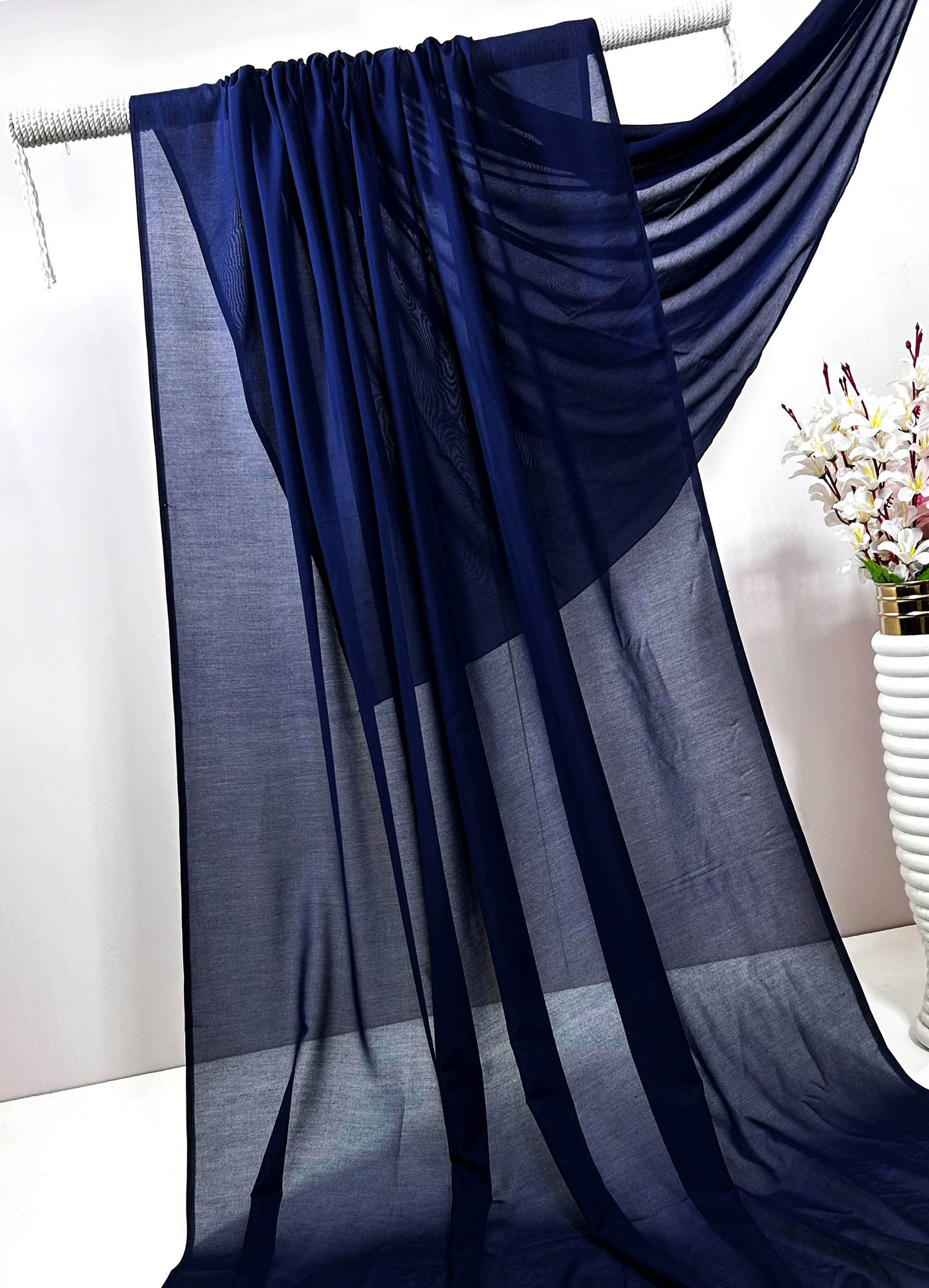 Swiss Voil Plain Shawl SVLS02