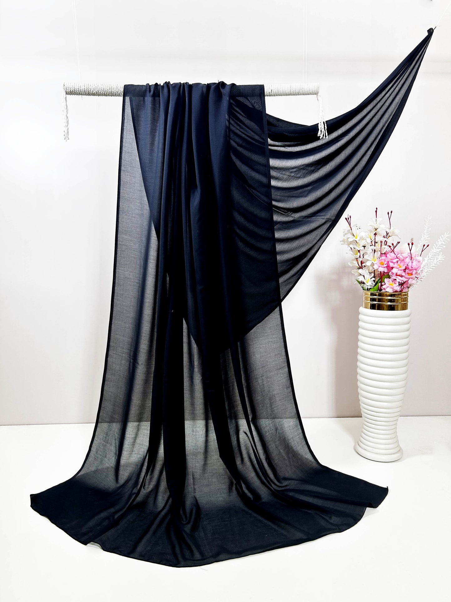 Swiss Voil Plain Shawl SVLS01