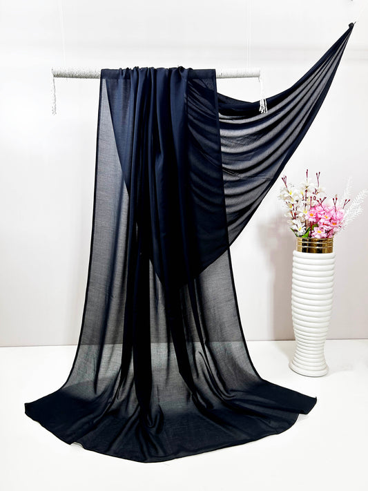 Swiss Voil Plain Shawl SVLS01