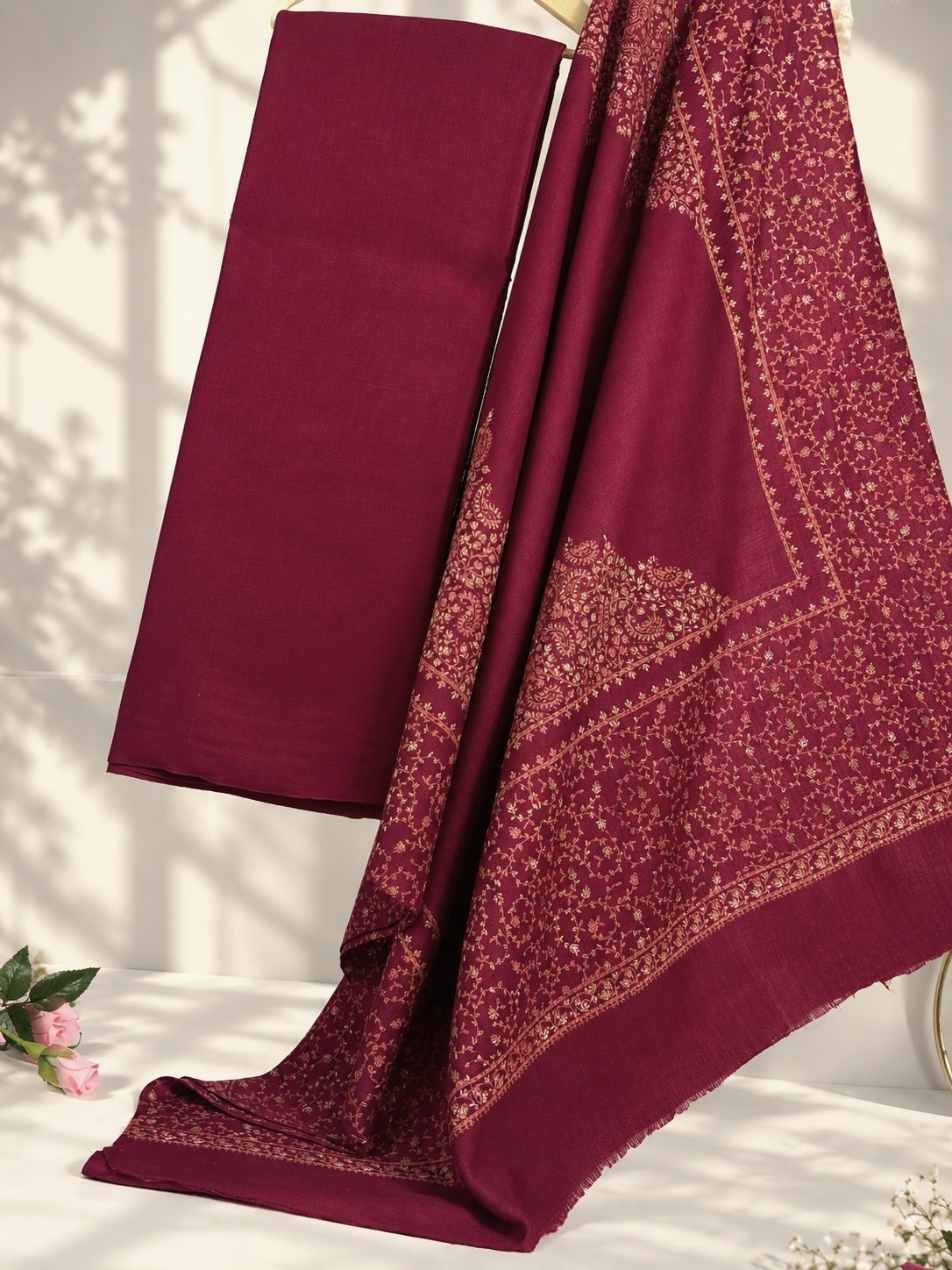 Pashmina With Kacha Tanka Shawl KT001