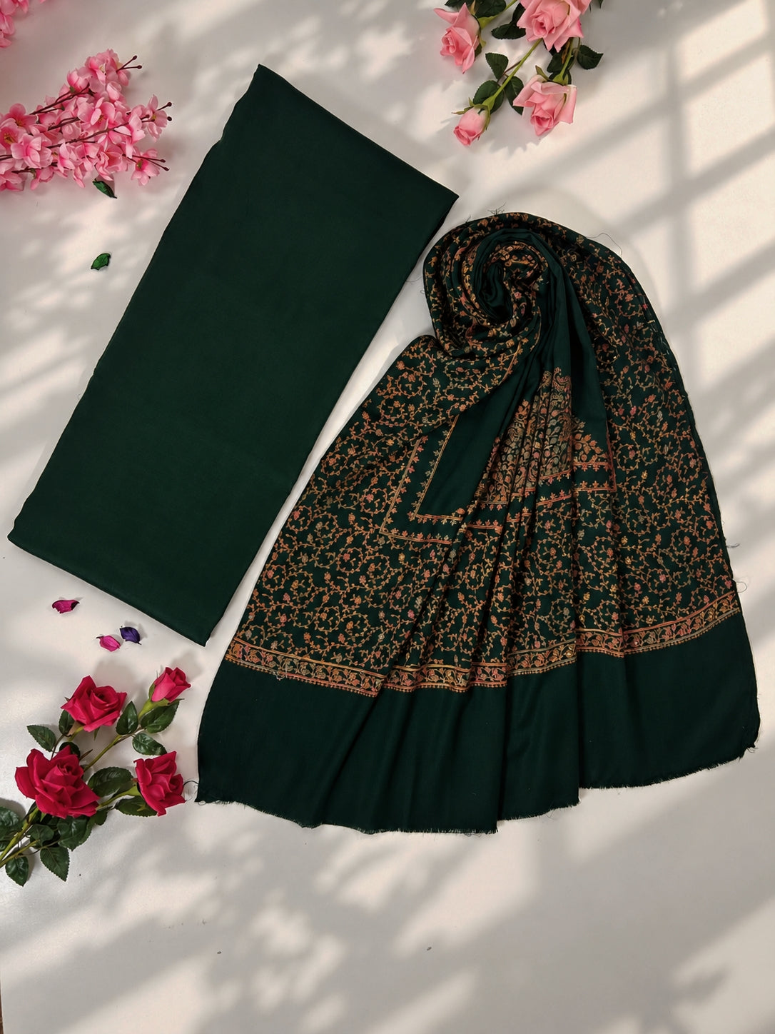 Pashmina With Kacha Tanka Shawl KT003