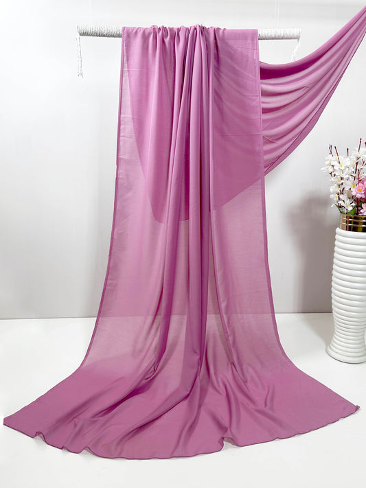 Swiss Voil Plain Shawl SVLS04